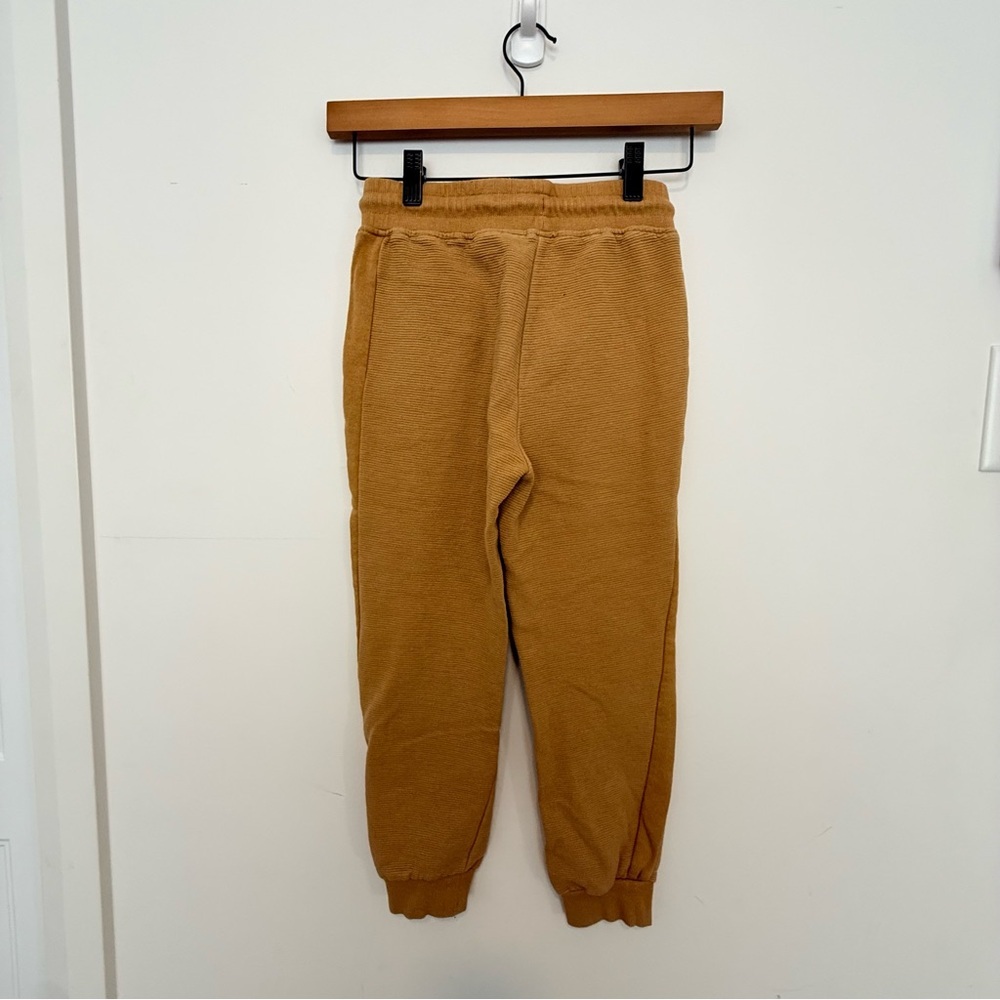 Kids Tan Jogger Pants - Picture 2 of 4